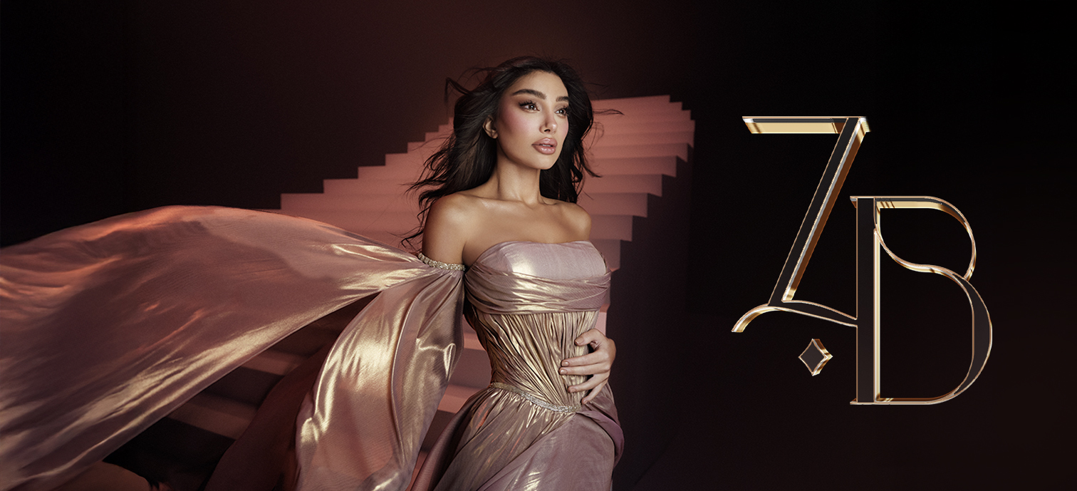 Zaza Bajouk in Metallic Pink Gown – Fashion Icon 2025 (زازا بجوق بفستان وردي معدني – أيقونة الموضة 2025)